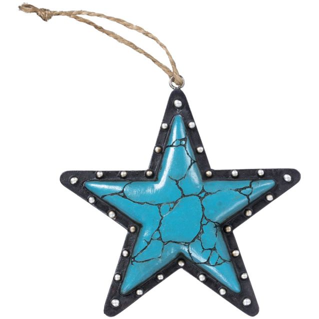 ORNAMENT -TURQUOISE STAR