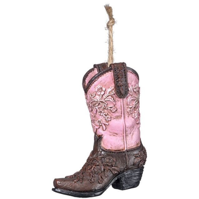 ORNAMENT - COWBOY BOOT PINK