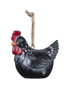 ORNAMENT - CHICKEN - BROWN OR BLACK