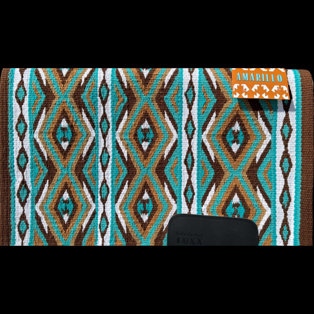 A1257- AMARILLO BROWN BASE WITH TEAL