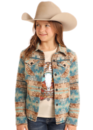 ROCK&ROLL DENIM KIDS AZTEC JAQUARD SHACKET