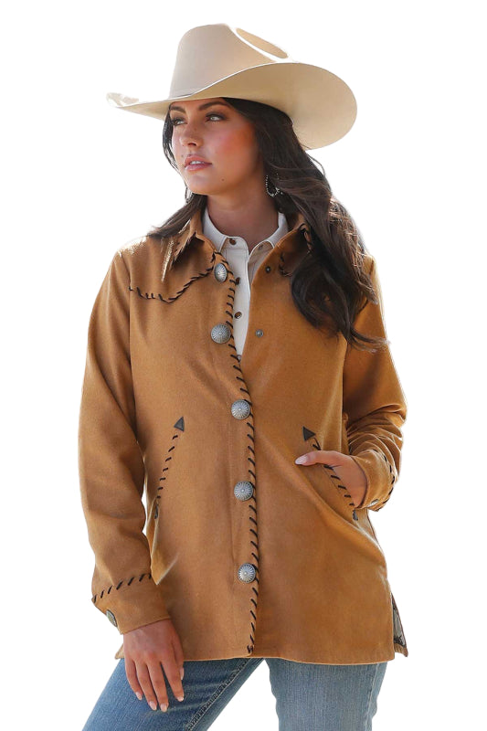 CRUEL DENIM WOMENS WESTERN STYLE SHIRT JACKET