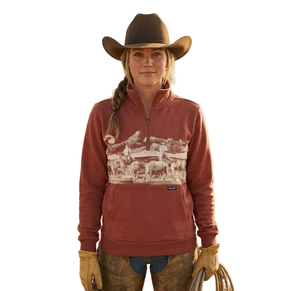 WRANGLER RETRO® AMERICAN 1/4 ZIP - ROSE