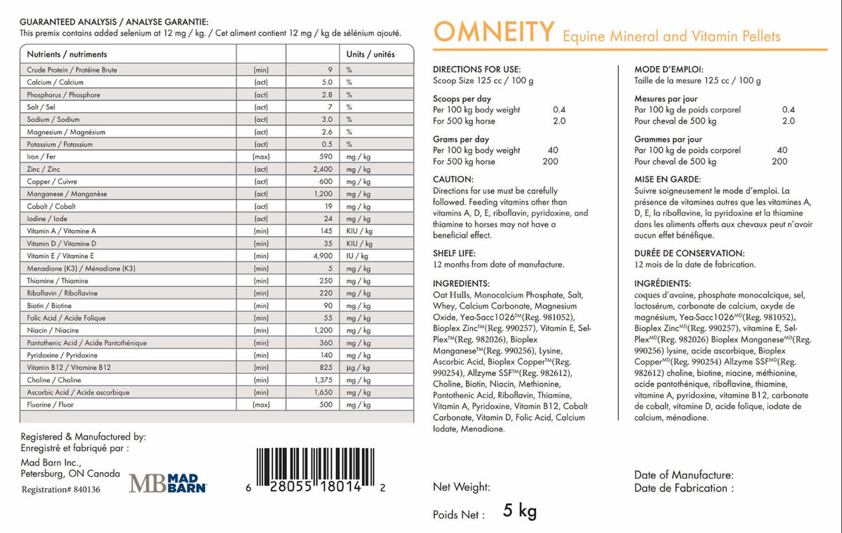 MAD BARN OMNEITY P – PELLETS