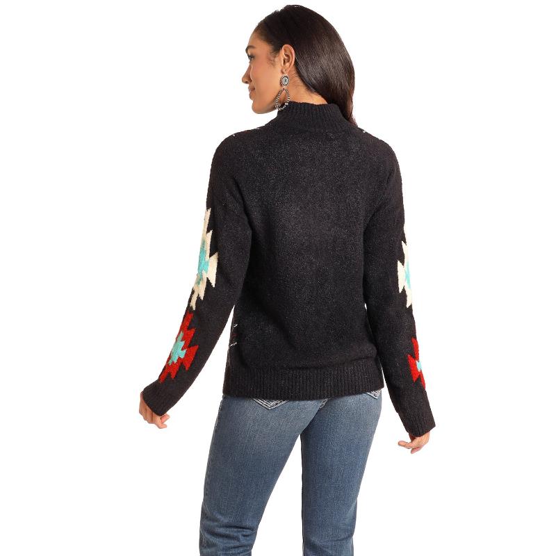 PANHANDLE BOUCLE SOUTHWEST SWEATER