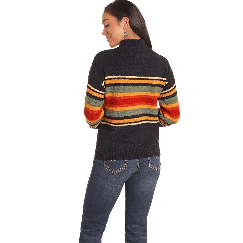 PANHANDLE MOCK NECK SOUTHWEST SWEATER