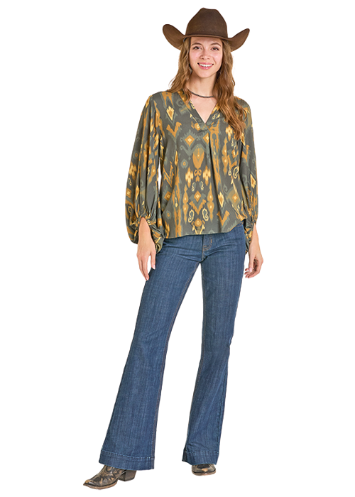 ROCK&ROLL BALOON SLEEVE TOP