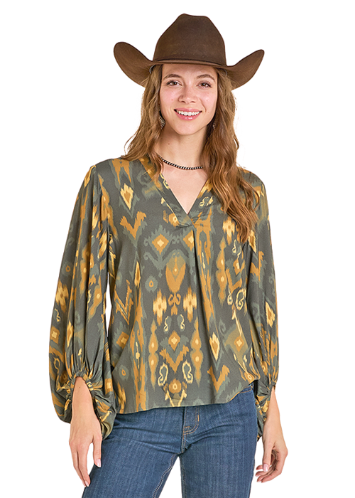 ROCK&ROLL BALOON SLEEVE TOP