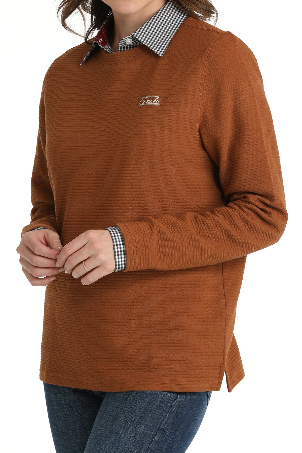 CINCH WOMENS COPPER PULLOVER