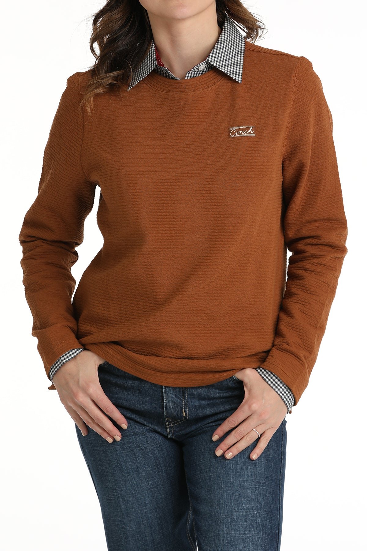 CINCH WOMENS COPPER PULLOVER