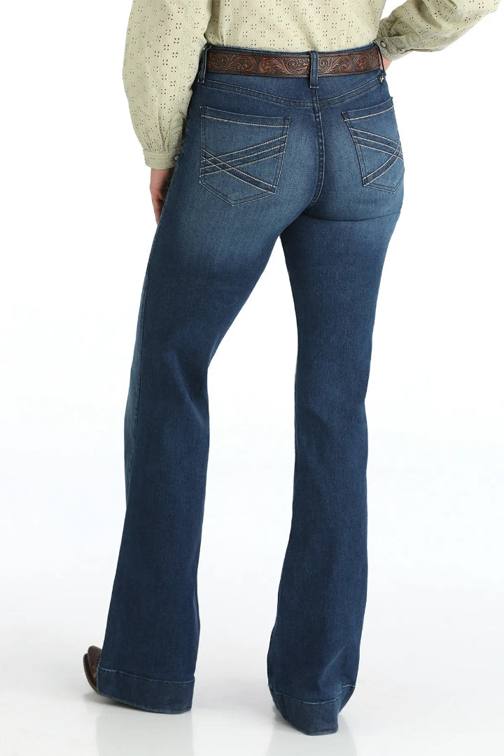 CRUEL - MED STONEWASH MILA TROUSER