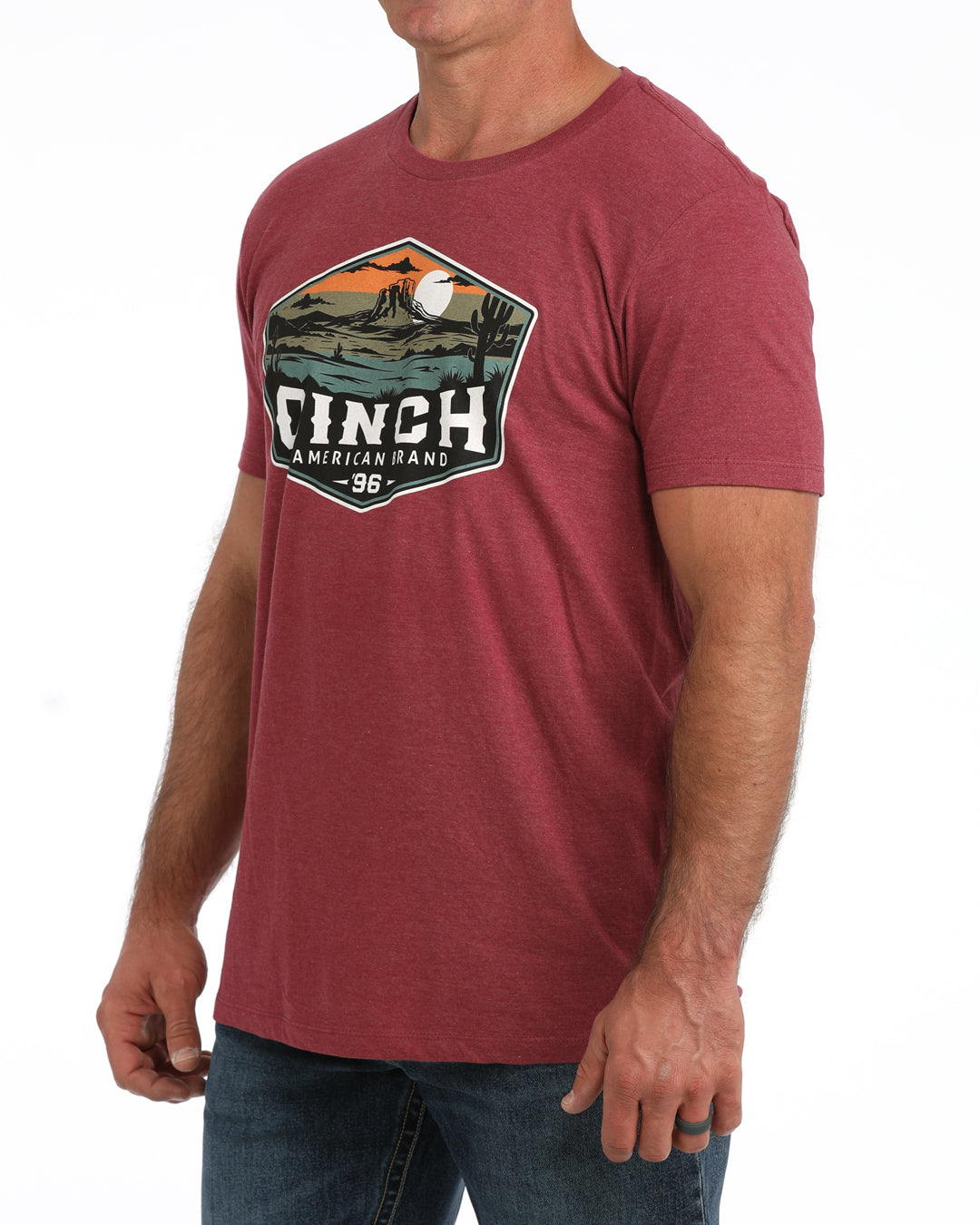 MEN'S CINCH TEE - BURGUNDY