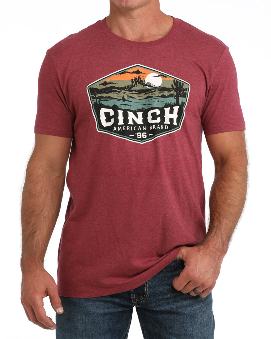 MEN'S CINCH TEE - BURGUNDY