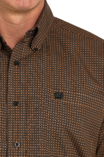 CINCH MEN'S L/S / BROWN