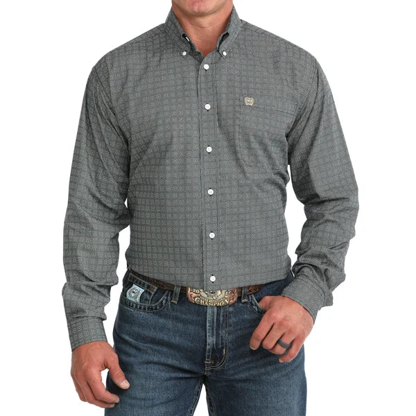 CINCH MEN'S L/S PRINT NAV