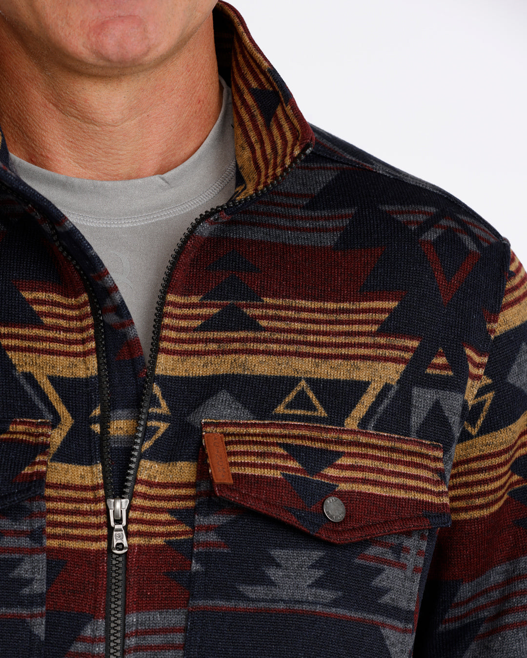 CINCH MENS SWEATER KNIT JACKET
