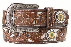 NOCONA 1 1/2"FLORAL FILIGREE
