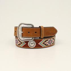 NOCONA 1 1/2" EMBROIDERED SOUTHWEST W CONCHOS