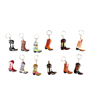 Cowboy boot keychain - Assorted