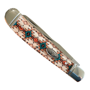Hooey Pocket Knife 4 1/4” Monterey Multi Color Trapper