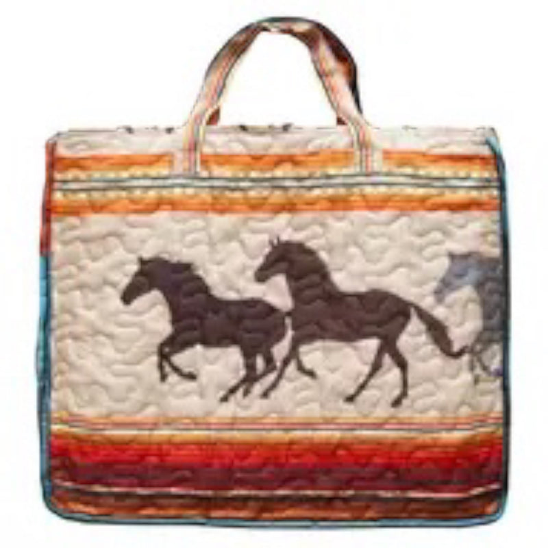 WESTERN STRIPE QUILTLET -QUEEN