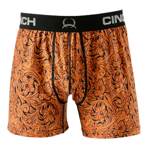CINCH MENS LOOSE FIT LEATHER LOOK BOXERS