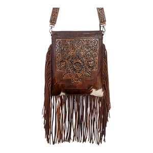 AMERICAN DARLING COWHIDE AND TOOLED LEATHER