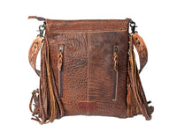 AMERICAN DARLING Hair on Cowhide bag with Fringes