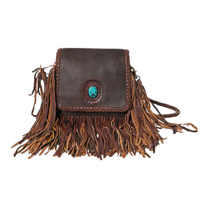 AMERICAN DARLING BRAIDED SHOULDER BAG WITH STONE