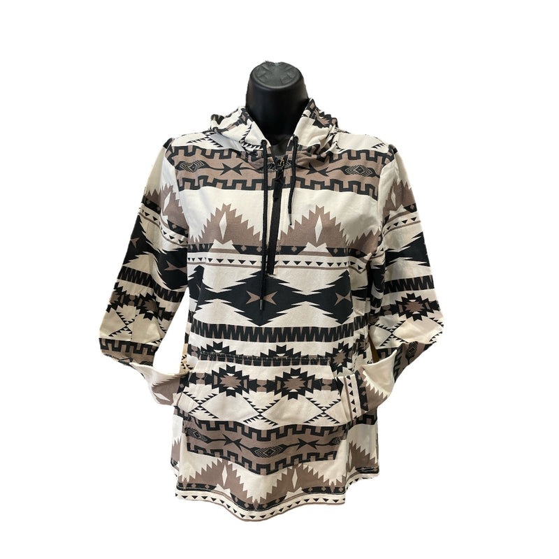POWDER RIVER AZTEC KNIT HOODIE