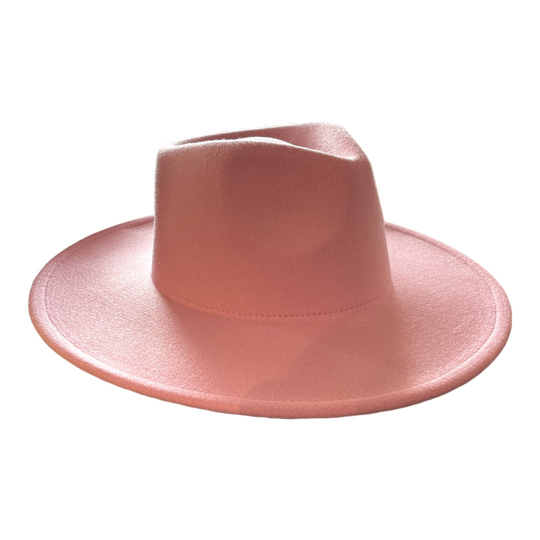 WIDE BRIM RANCHER HAT BLUSH PINK – Ranch By Design