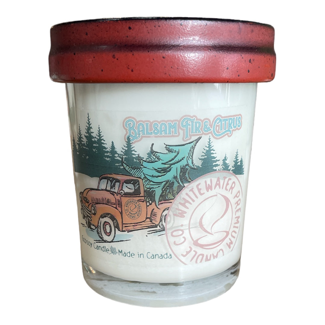 RED TRUCK FARMHOUSE CHRISTMAS CANDLE