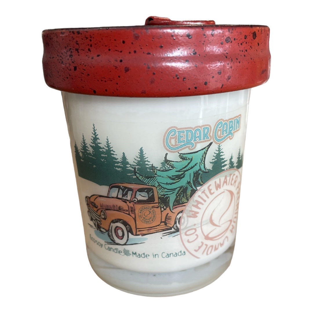 RED TRUCK FARMHOUSE CHRISTMAS CANDLE