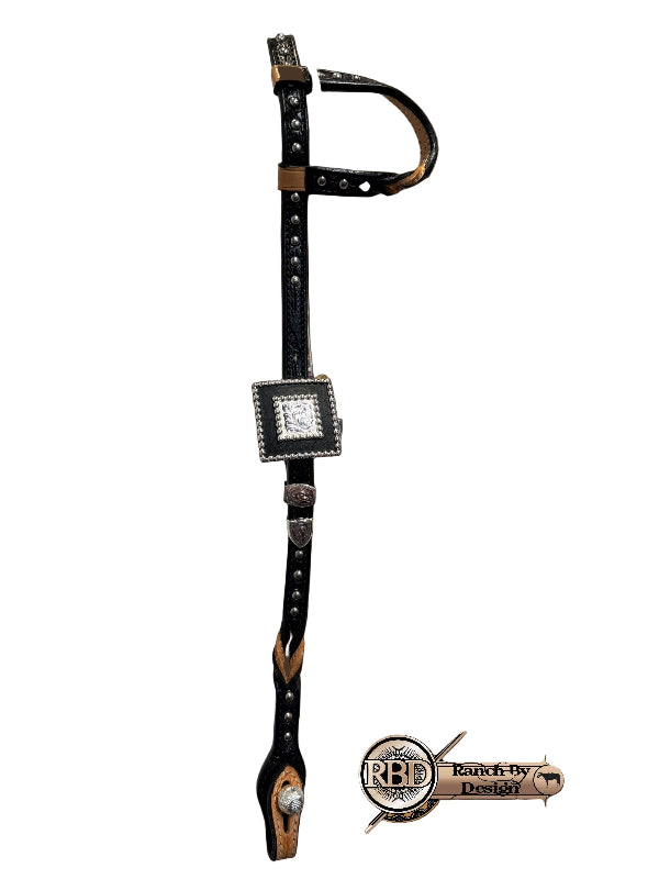 KATHY'S SANTANA TWISTED DOUBLE EAR HEADSTALL #21