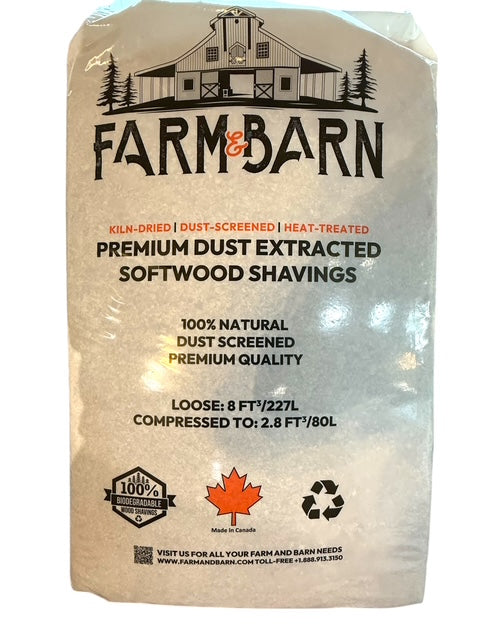 PREMIUM DUST EXTRACTED SOFTWOOD SHAVINGS