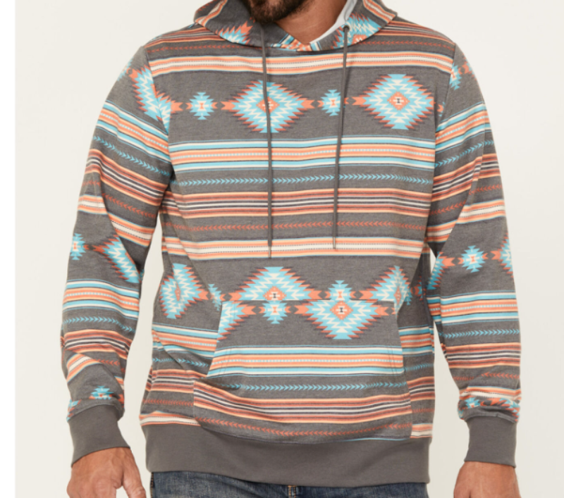 ROCK & ROLL MENS AZTEC HOODIE