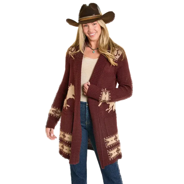 PANHANDLE SLIM DARK HORSE KNITTED CARDIGAN