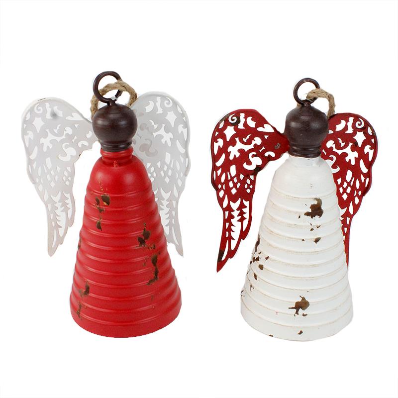 LARGE ANGEL BELLS - ASST RED AND WHITE