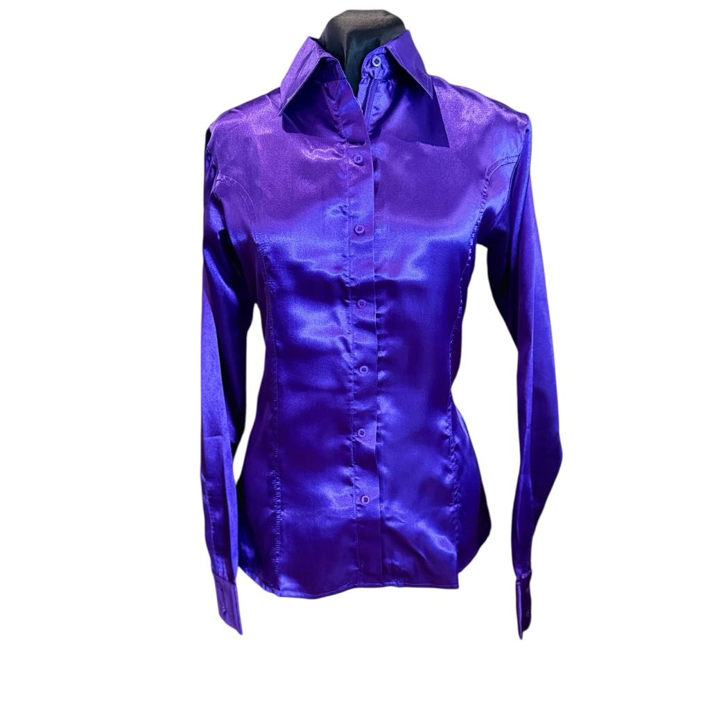 Satin Concealed Zip Up - Ladies
