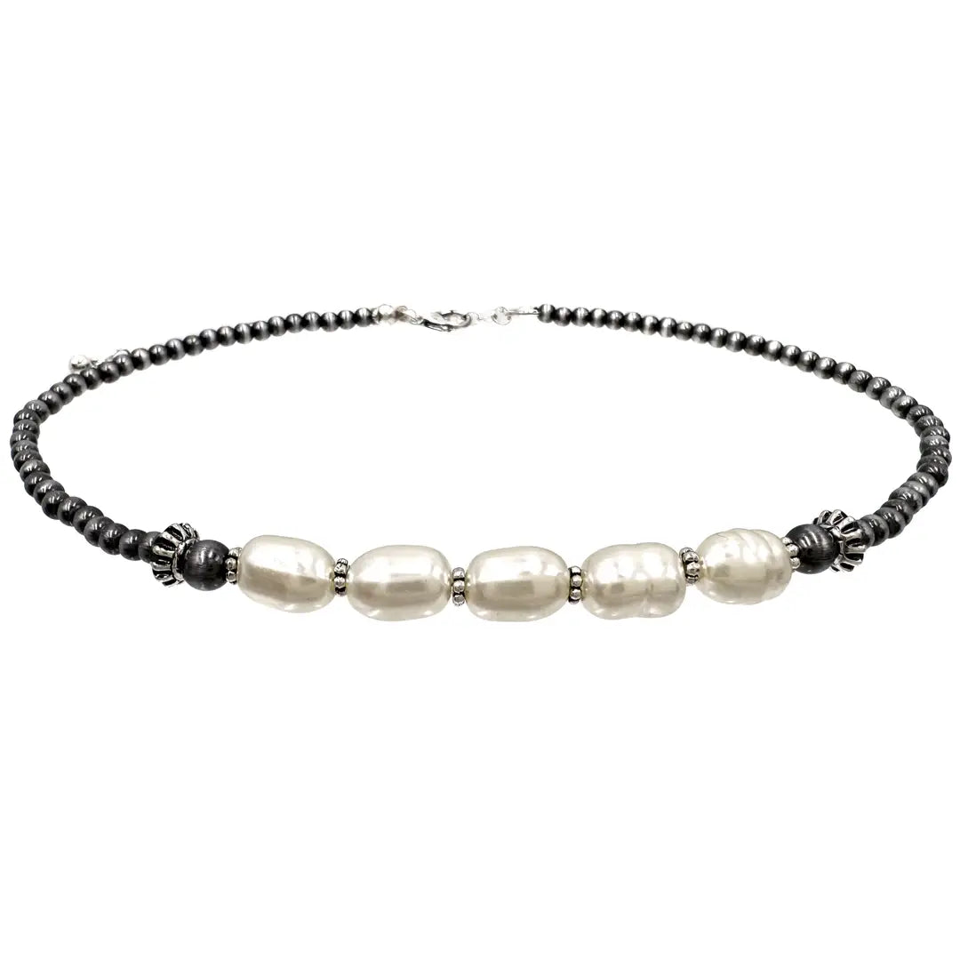 PEAR NAVAJO BEADED CHOKER