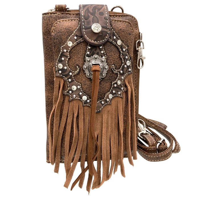 FRINGE CROSSBODY PHONE WALLET