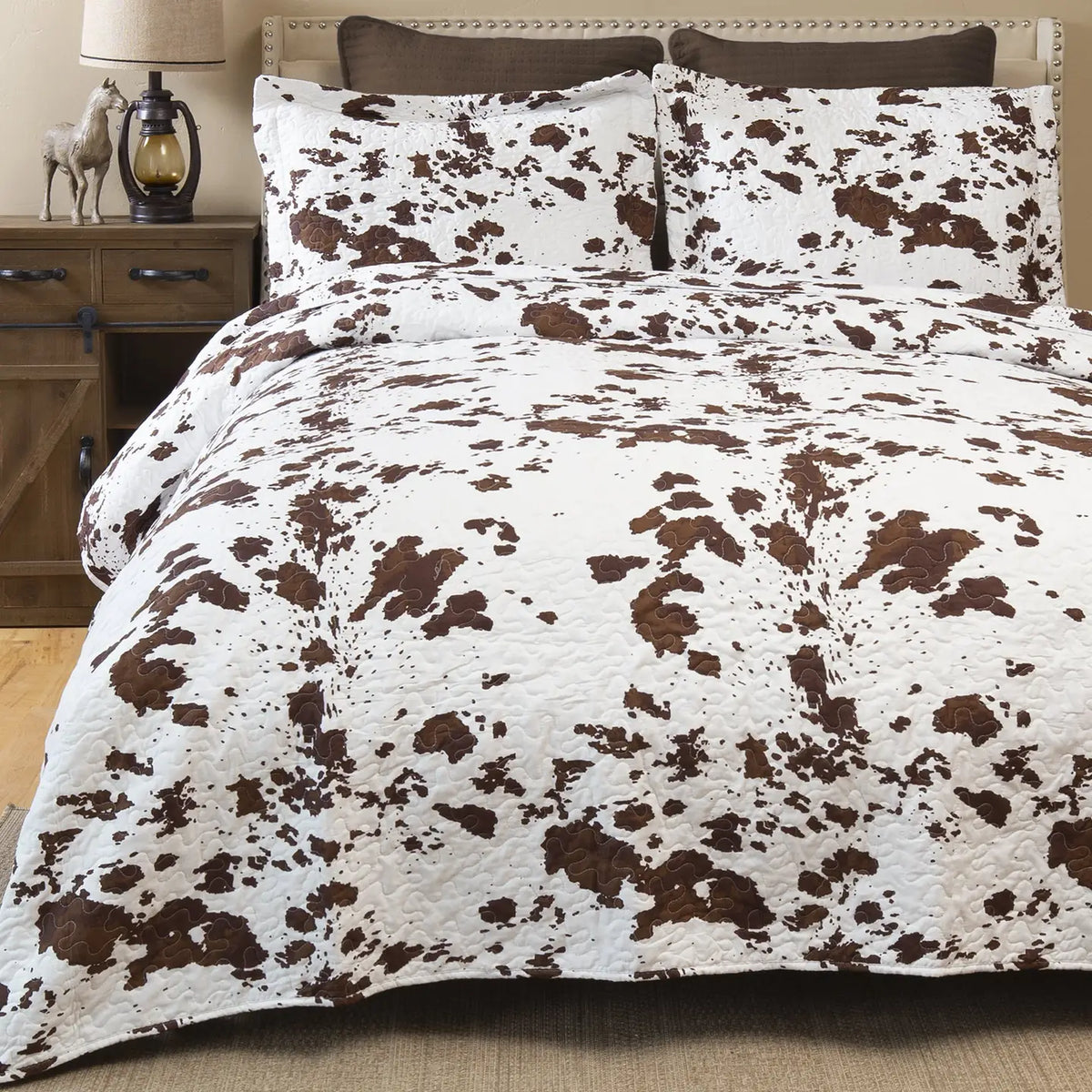 WRANGLER COWHIDE QUILT SET