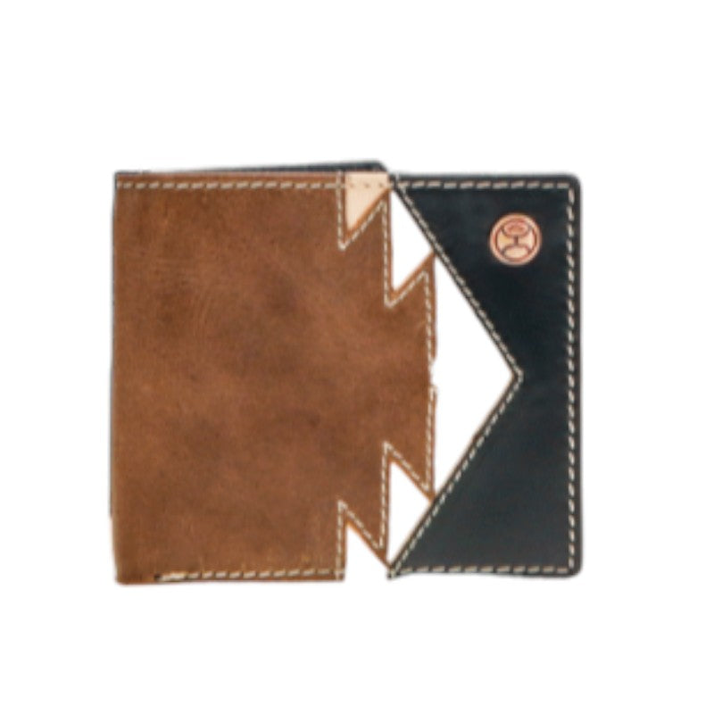 HOOEY TONKAWA IVORY AZTEC INLAY BI-FOLD WALLET