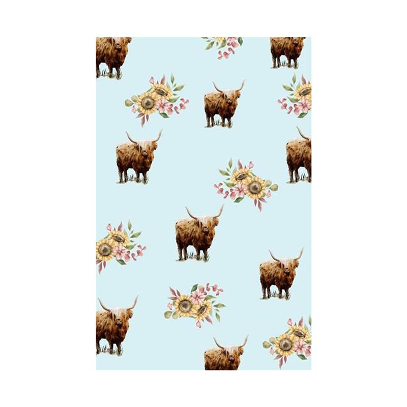 FARMHOUSE HIGHLAND COW TEA TOWEL