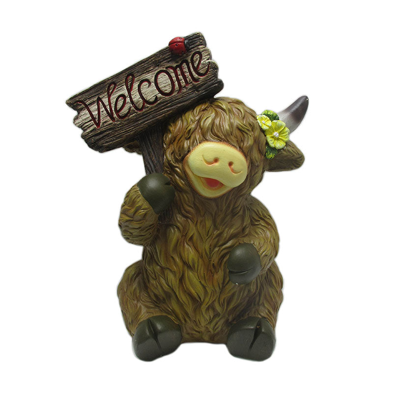 WELCOME HIGHLAND COW