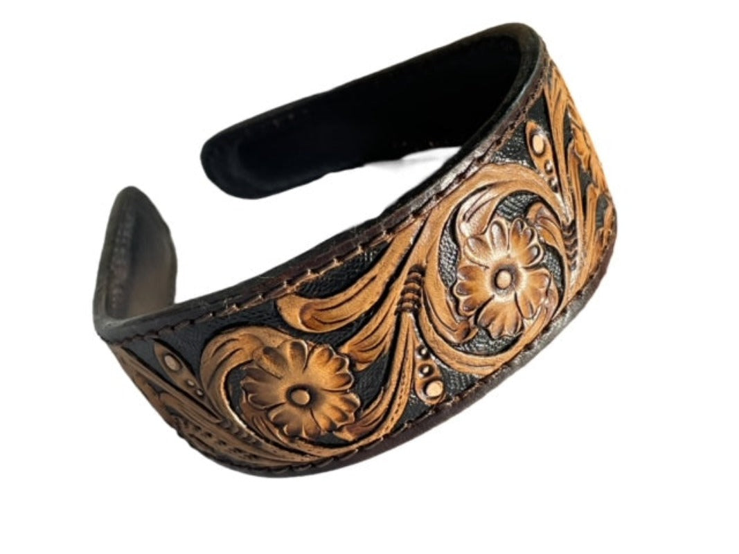 AMERICAN DARLING TOOLED LEATHER HEADBAND