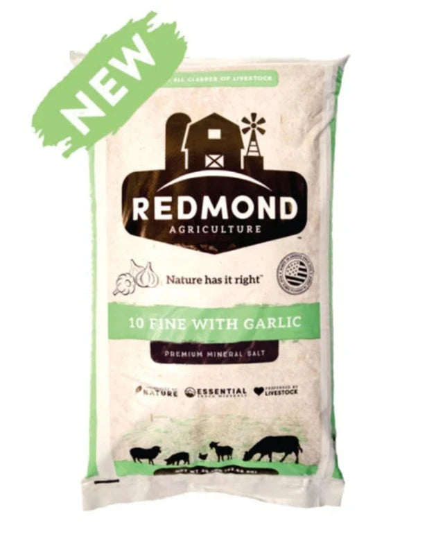 REDMOND ALL NATURAL 10 FINE WITH GARLIC (LOOSE) 50 LBS