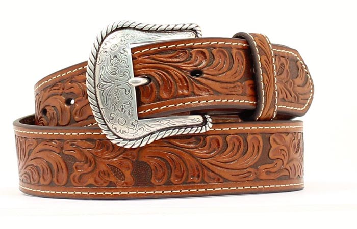 NOCONA MENS BELT  FLORAL