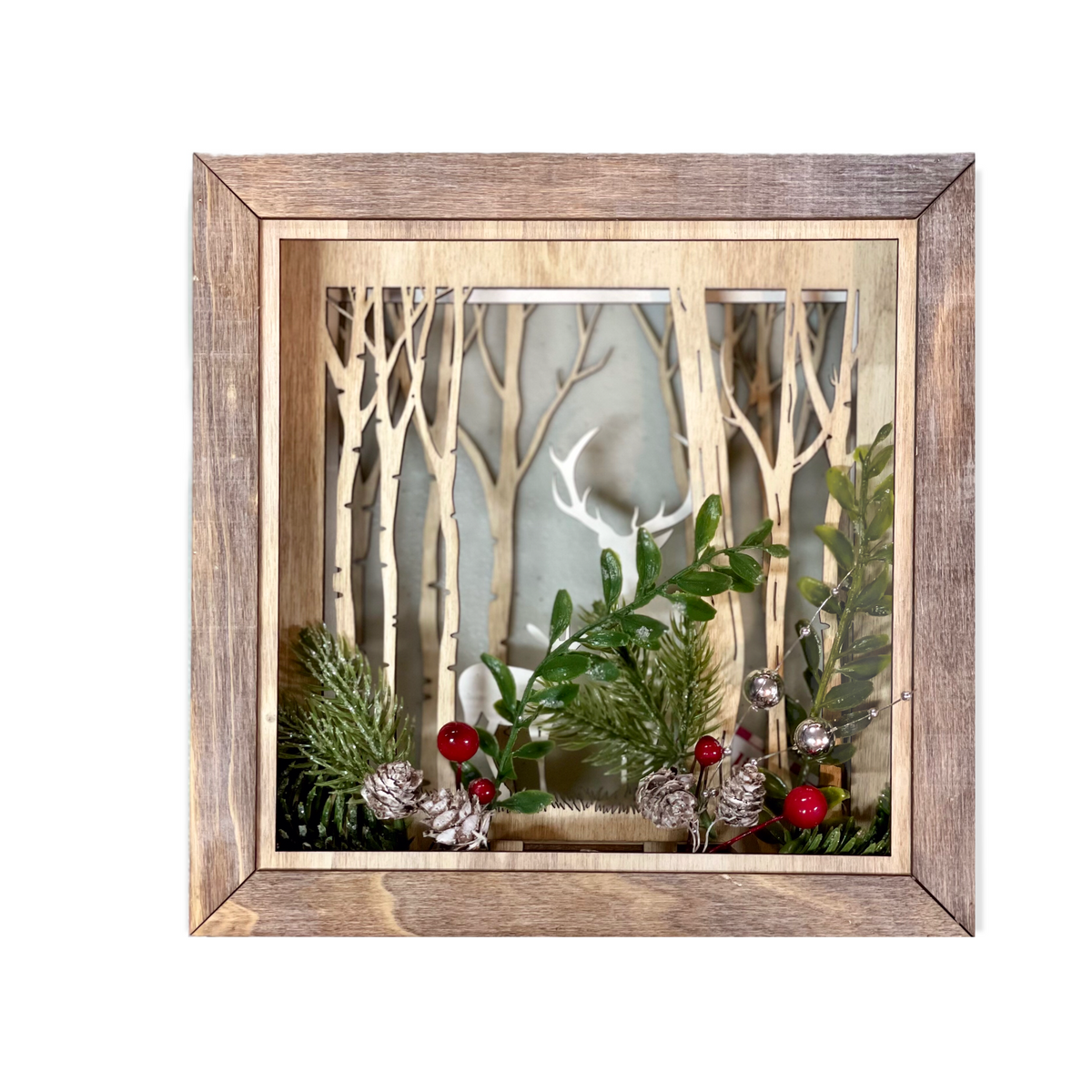 3D Winter Scene Shadow Box