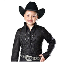 Girls Sequinned Lace Show Vest